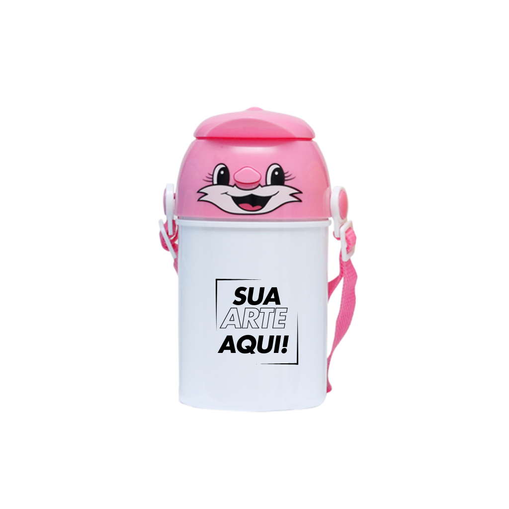 Garrafa Infantil Polímero Gatinho 400ml